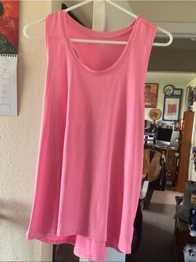 Athletic Works Pink Flowing Scoop Neck Tank